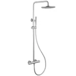 Душевая стойка ABBER Wasser Kreis AF8160 с термостатом без излива, хром